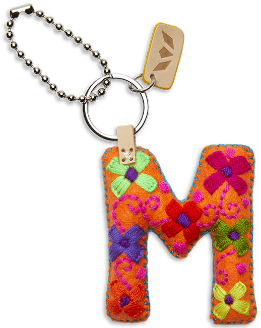 Consuela | Orange Felt Letter Charms - Giddy Up Glamour Boutique