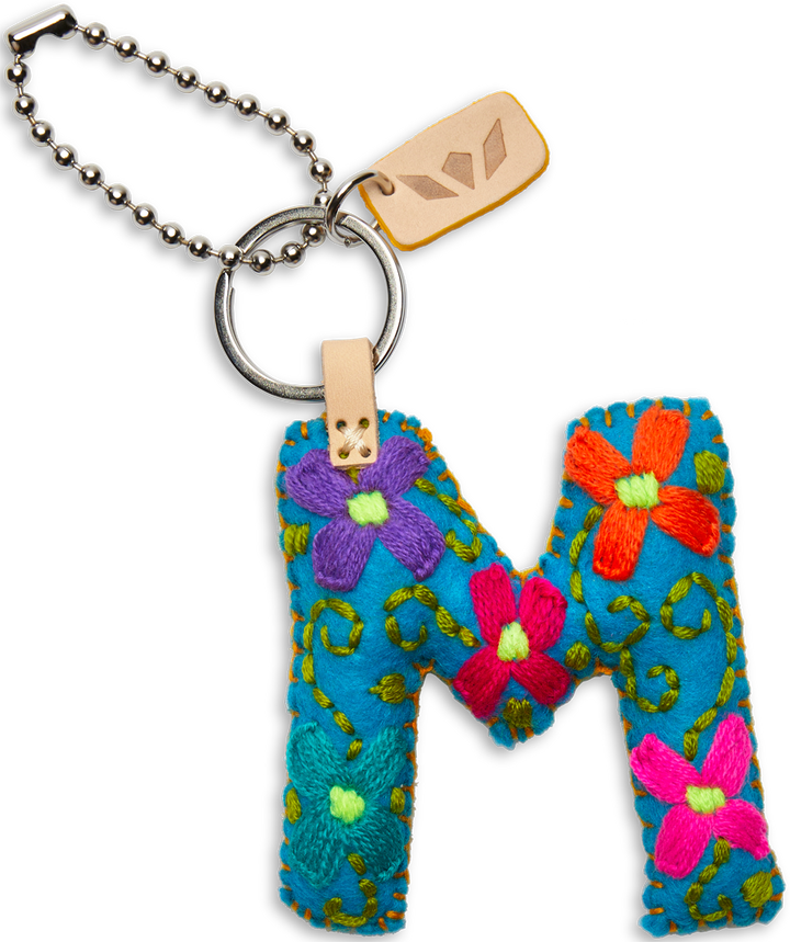 Consuela | Turquoise Felt Letter Charms - Giddy Up Glamour Boutique