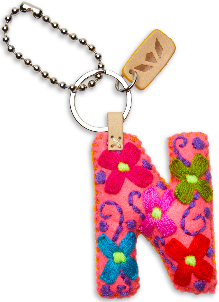 Consuela | Pink Felt Letter Charms - Giddy Up Glamour Boutique