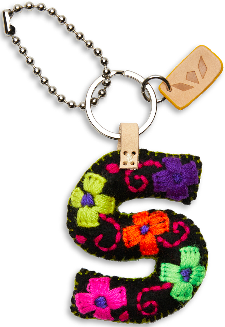 Consuela | Black Felt Letter Charms - Giddy Up Glamour Boutique