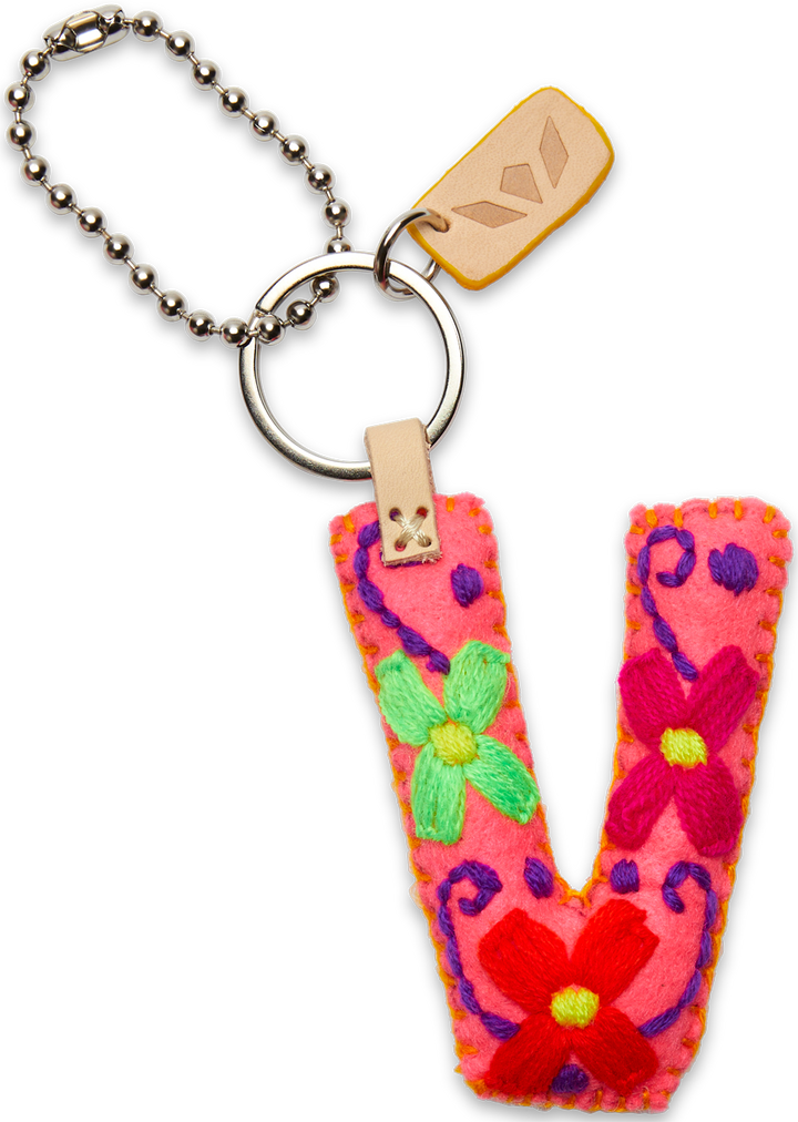 Consuela | Pink Felt Letter Charms - Giddy Up Glamour Boutique