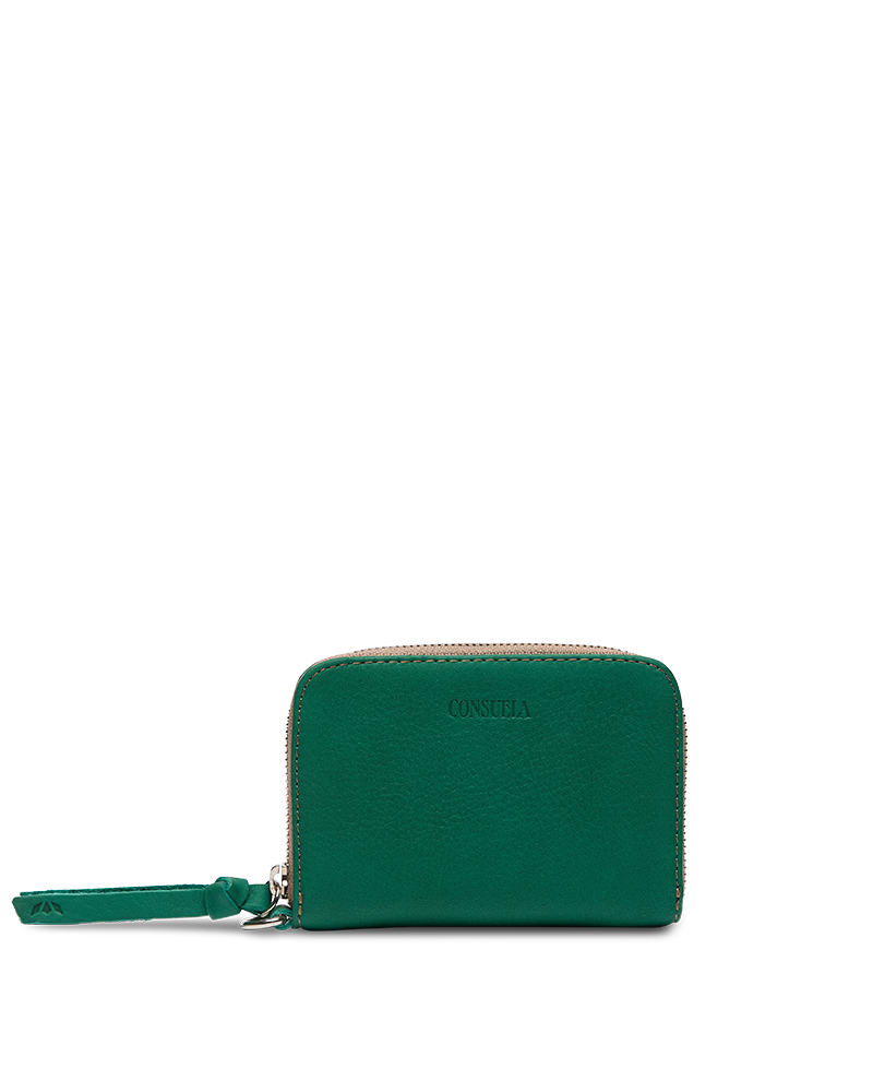 Consuela | Teal Zippy Wallet