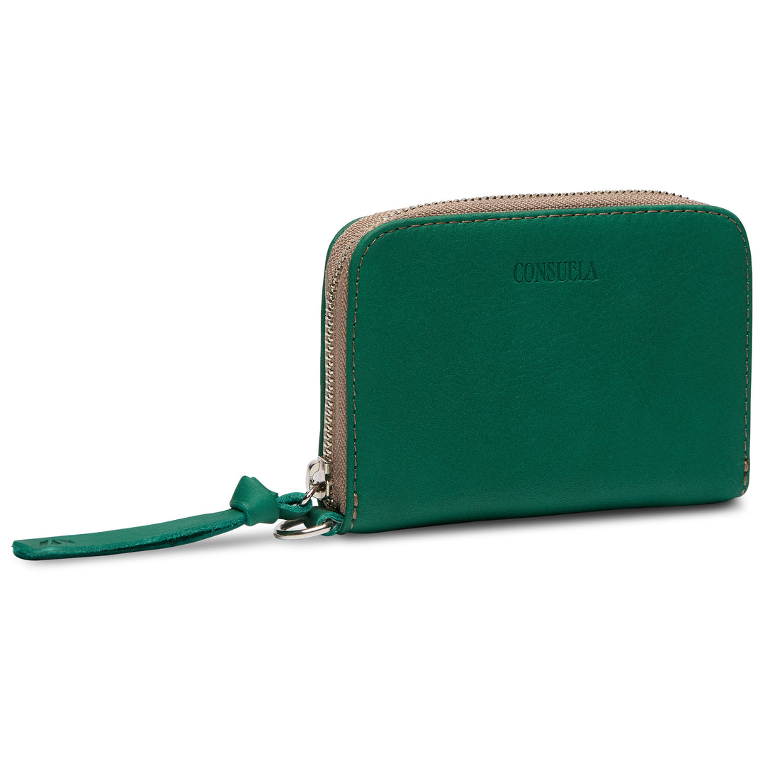 Consuela | Teal Zippy Wallet