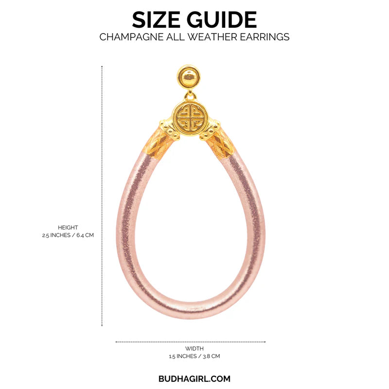 BuDhaGirl | All Weather Earrings in Champagne