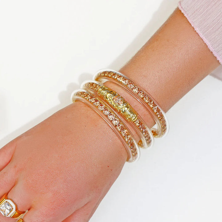 BuDhaGirl | Sovereign All Weather Bangle in Champagne
