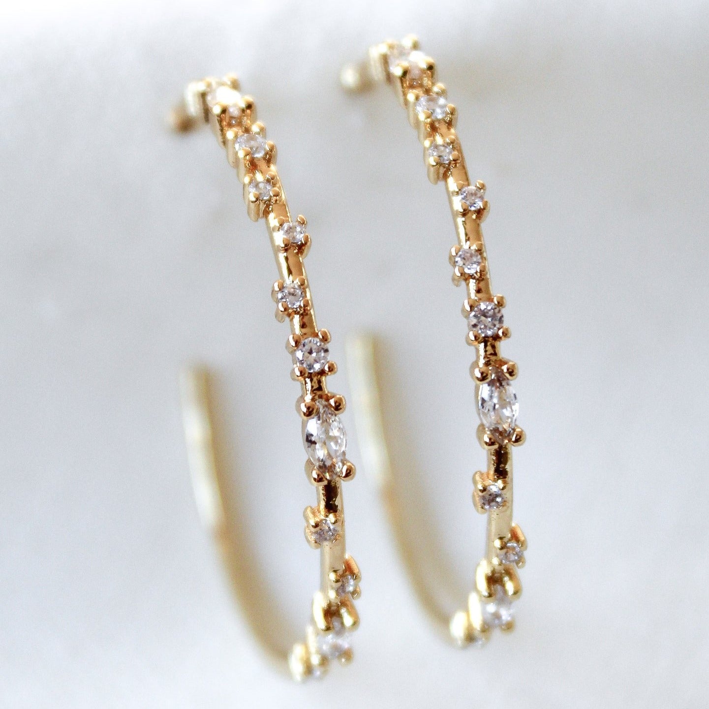 Kinsey Designs | Chase Large Hoop Earrings in Gold
