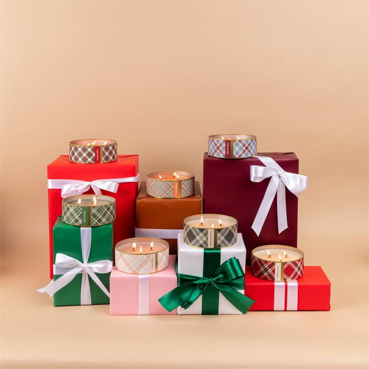 Bridgewater Candle Company | Holiday 3-Wick Tin Candle | Christmas Bliss