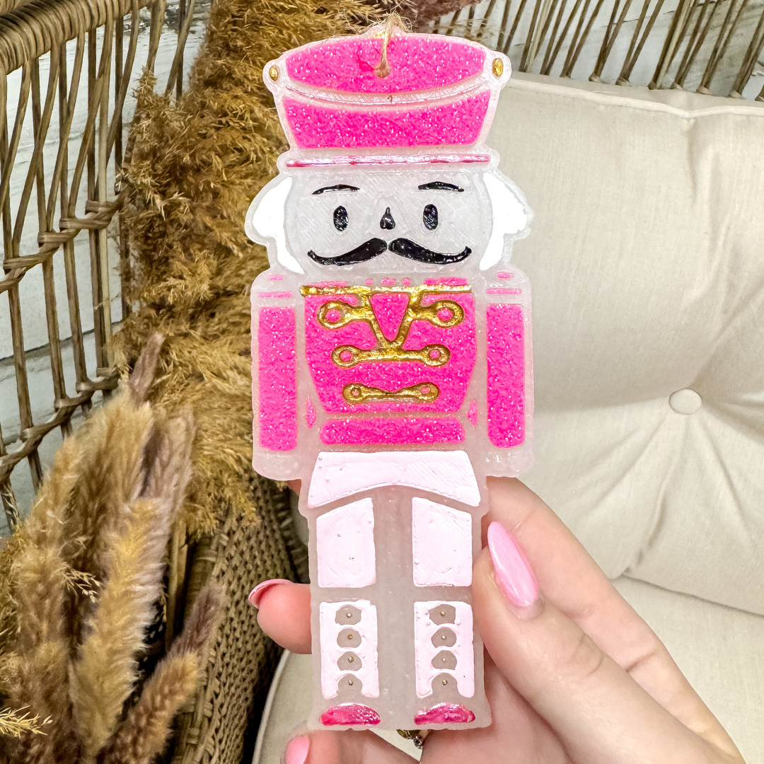 Christmas Pink Nutcracker Car Freshie in Various Scents