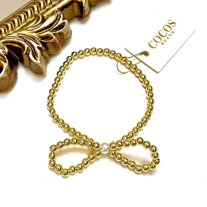Coco's Beads and Co | The Clara Bow Bracelet in Gold with Pearl Accents
