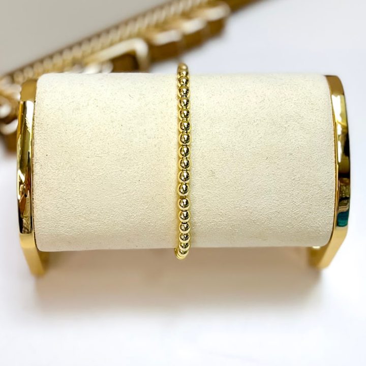 Coco's Beads and Co | The Goldie 4mm Bracelet in Gold