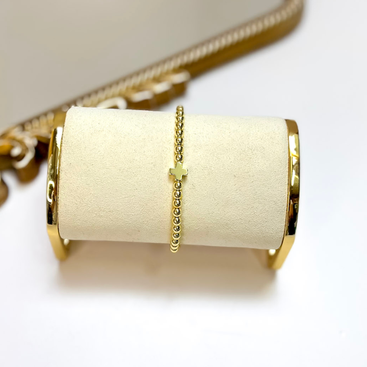 Coco's Beads and Co | The Hope Cross Bracelet in Gold