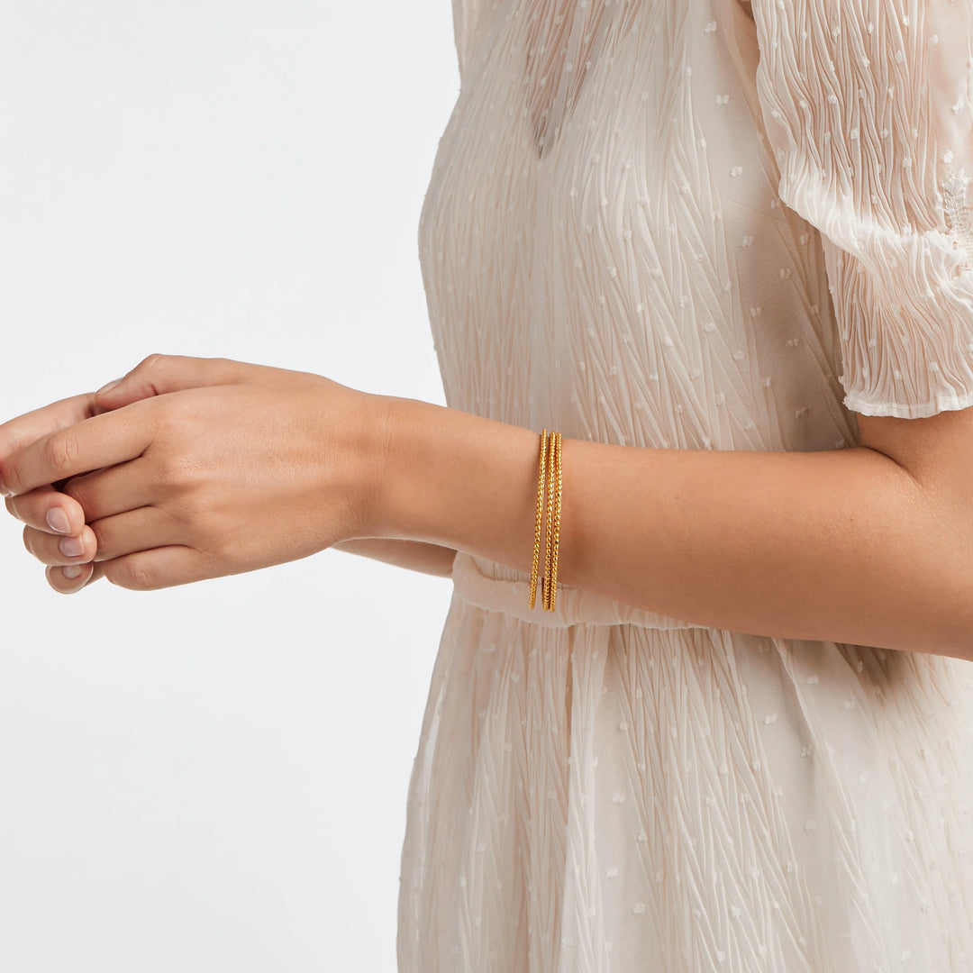 Julie Vos | Colette Bead Bangle in Gold