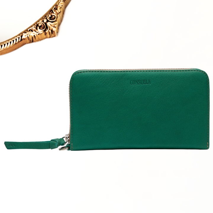 Consuela | Teal Slim Wallet