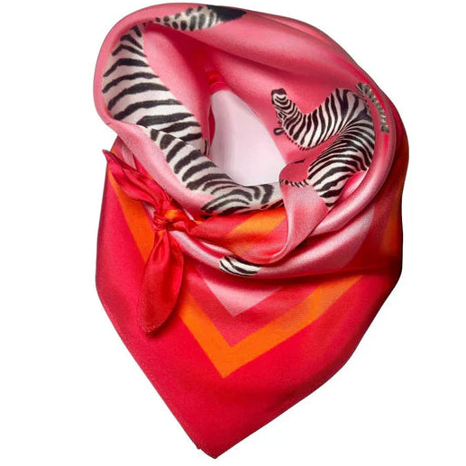KB's Canvas | Rain or Shine Zebra Print Scarf in Pink