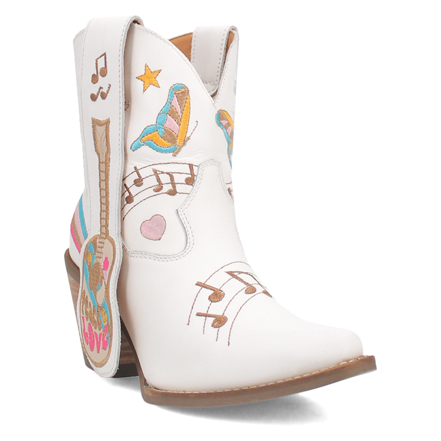 Online Exclusive | Dingo | Melody Leather Bootie in White **PREORDER