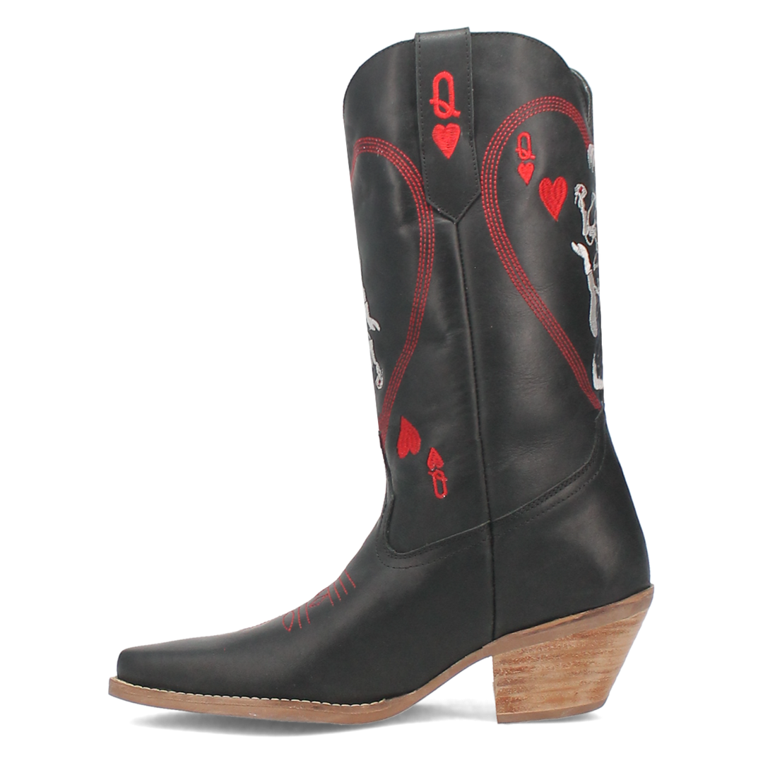Online Exclusive | Dingo | Queen A Hearts Leather Boot in Black**PREORDER - Giddy Up Glamour Boutique