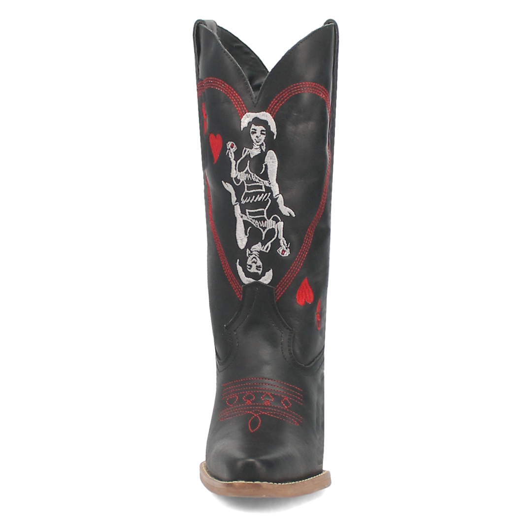 Online Exclusive | Dingo | Queen A Hearts Leather Boot in Black**PREORDER - Giddy Up Glamour Boutique