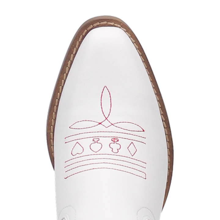 Online Exclusive | Dingo | Queen A Hearts Leather Boot in White**PREORDER - Giddy Up Glamour Boutique