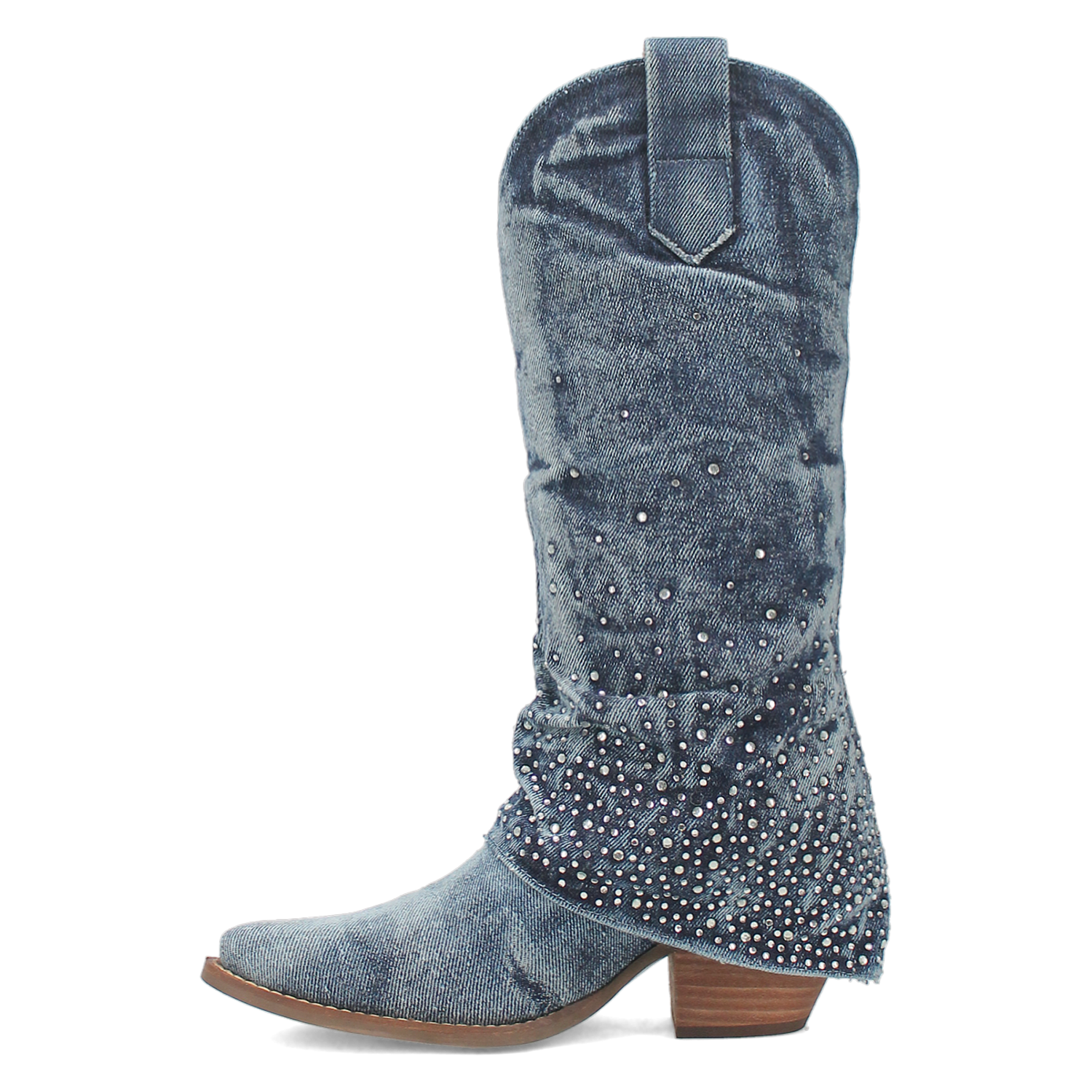 Online Exclusive | Dingo | Eye Candy Denim Leather Boot in Blue **PREORDER - Giddy Up Glamour Boutique