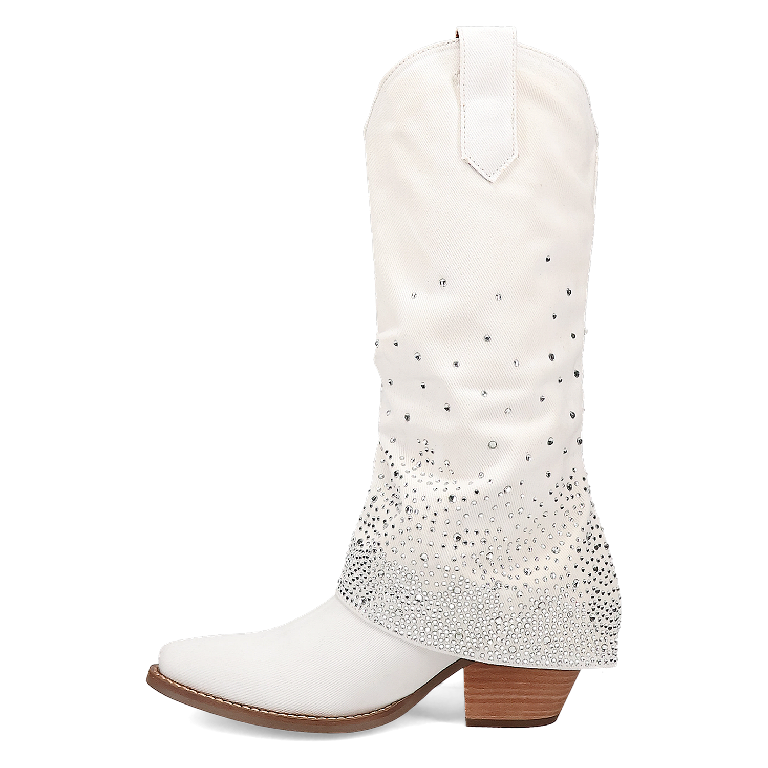 Online Exclusive | Dingo | Eye Candy Denim Leather Boot in White **PREORDER - Giddy Up Glamour Boutique