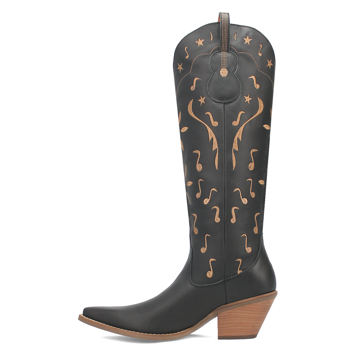 Online Exclusive | Dingo | Rhymin Leather Cowboy Boot in Black **PREORDER