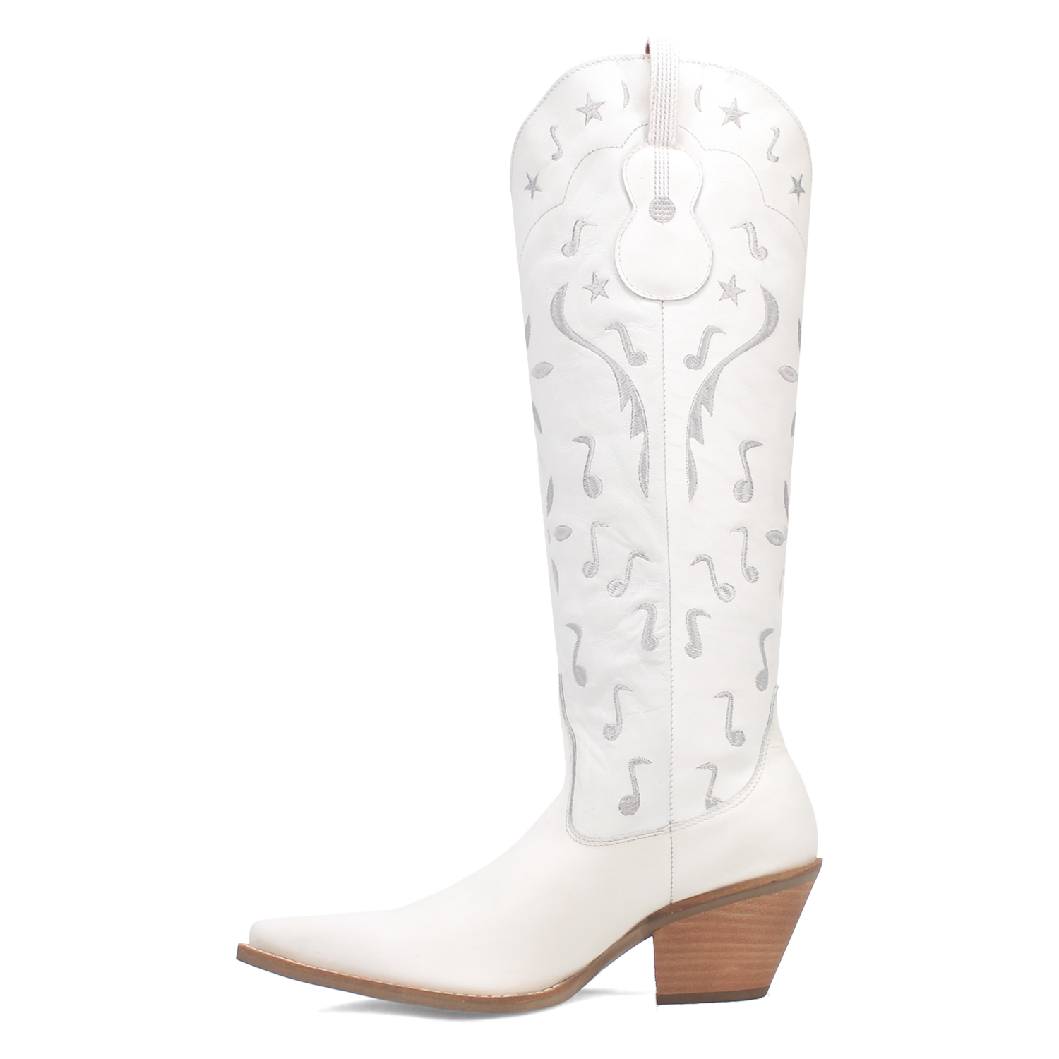 Online Exclusive | Dingo | Rhymin Leather Cowboy Boot in White **PREORDER