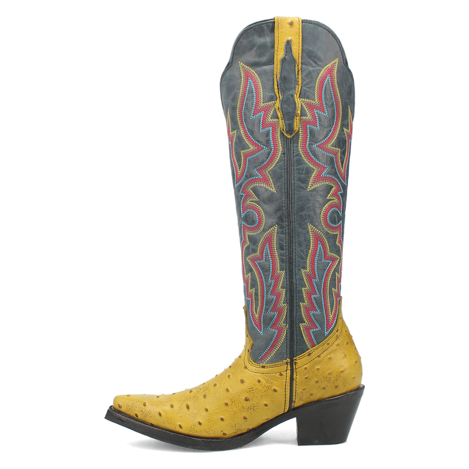 Online Exclusive | Dingo | Selene Leather Boot in Yellow and Blue **PREORDER