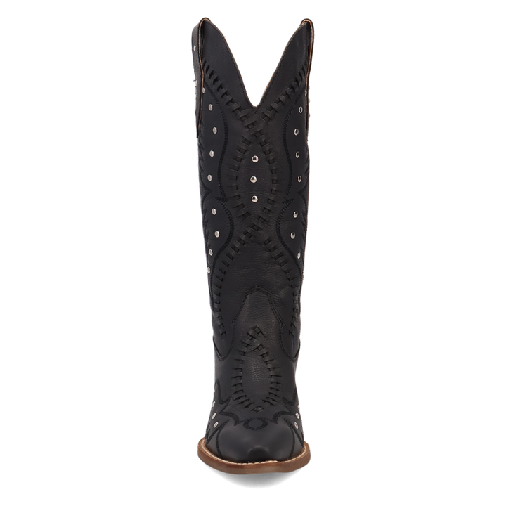 Online Exclusive | Dingo | Pretty 'N Pink Leather Boot in Black **PREORDER