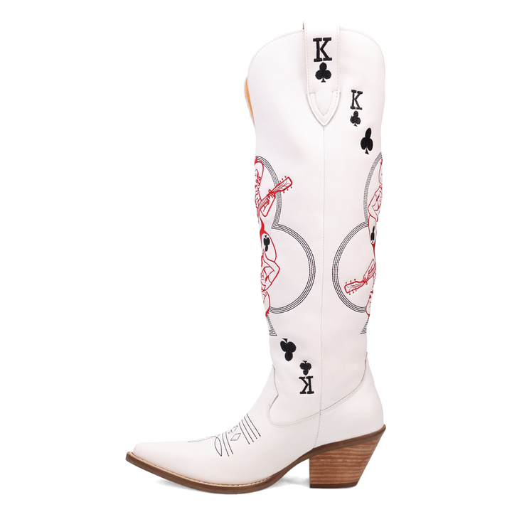 Online Exclusive | Dingo | King Of Clubs Leather Boot in White *** PREORDER