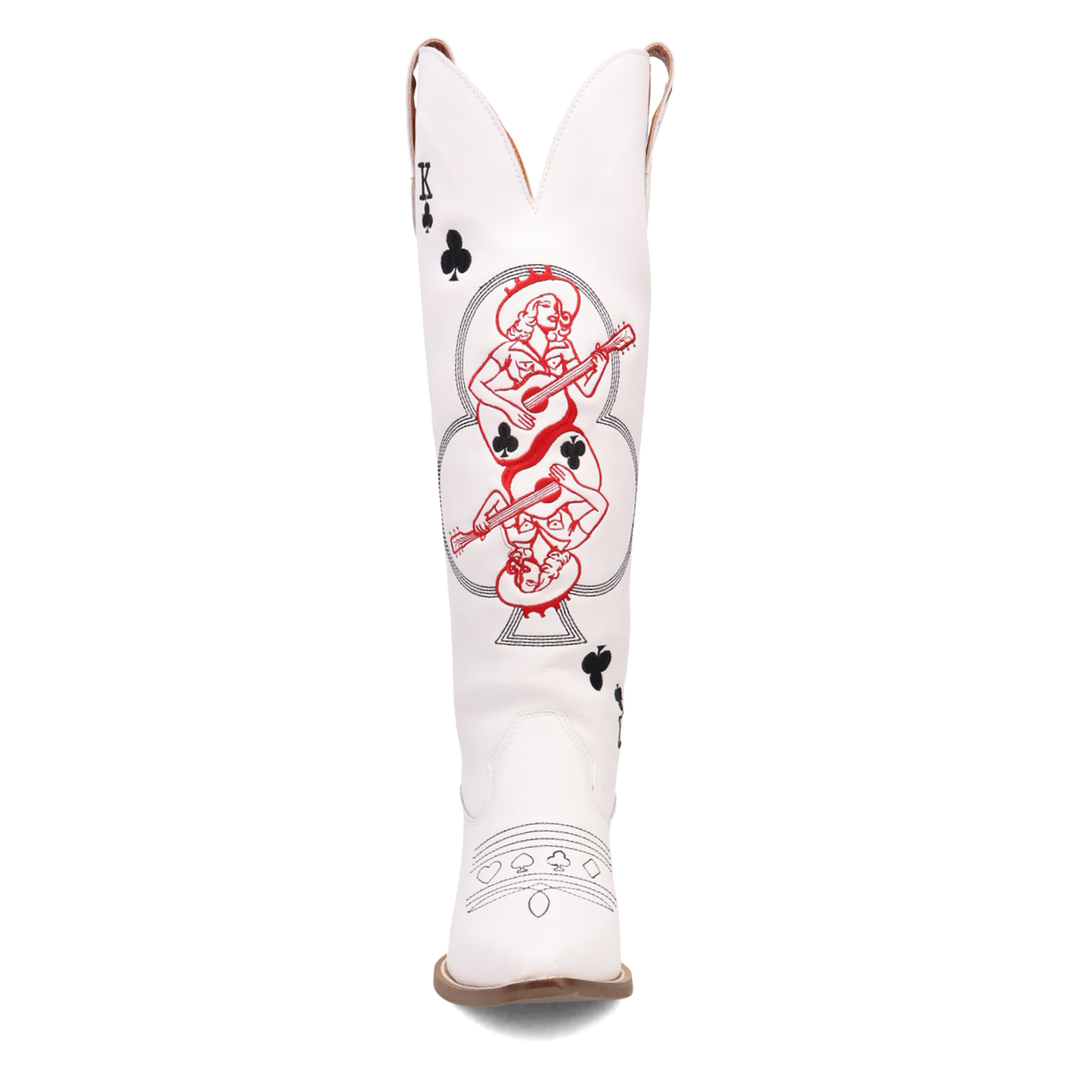 Online Exclusive | Dingo | King Of Clubs Leather Boot in White *** PREORDER
