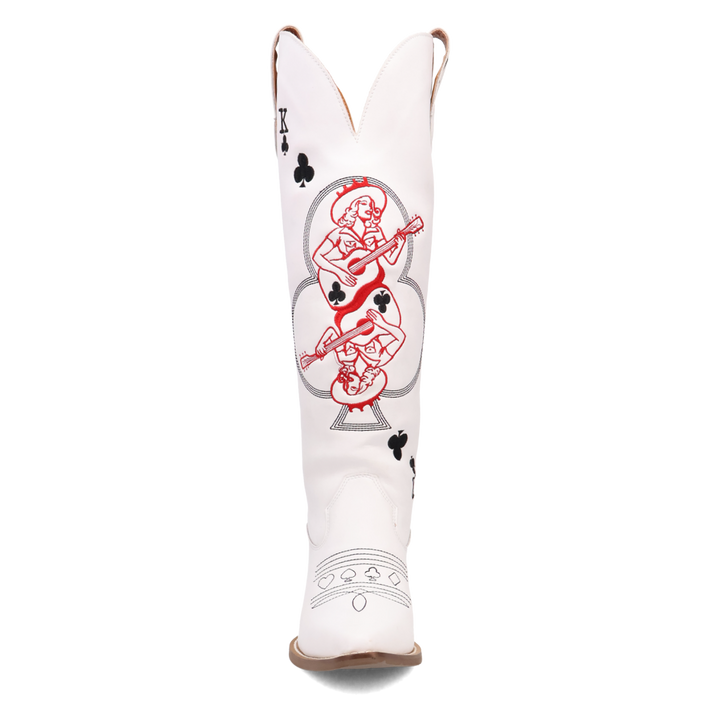 Online Exclusive | Dingo | King Of Clubs Leather Boot in White *** PREORDER
