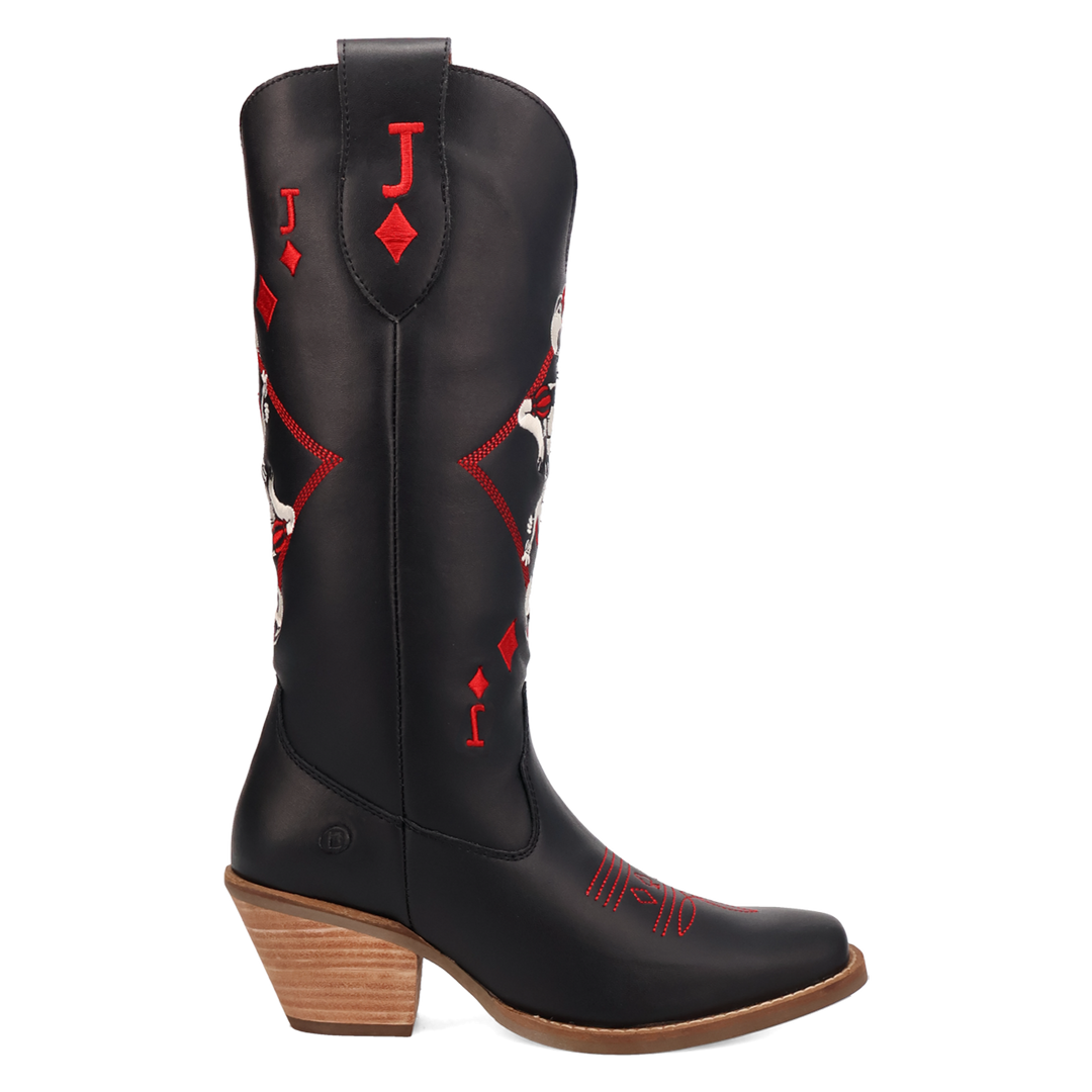Online Exclusive | Dingo | Jack of Diamonds Leather Boot in Black **PREORDER