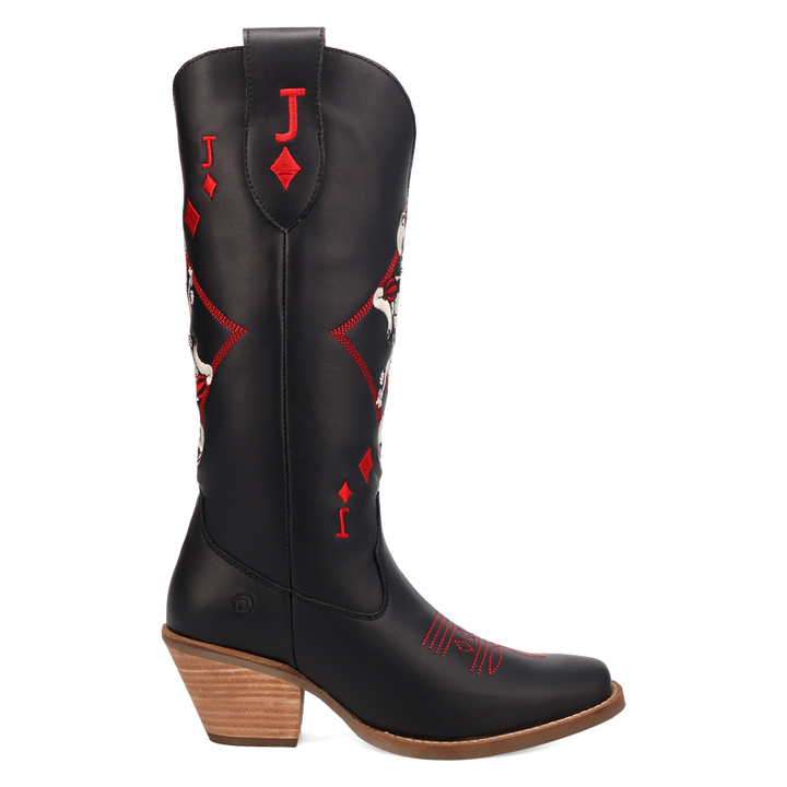 Online Exclusive | Dingo | Jack of Diamonds Leather Boot in Black **PREORDER