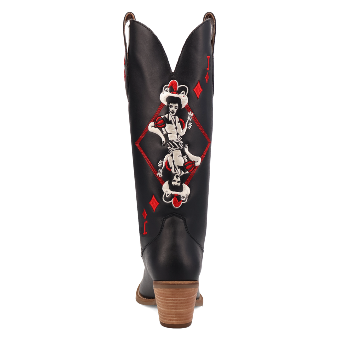 Online Exclusive | Dingo | Jack of Diamonds Leather Boot in Black **PREORDER