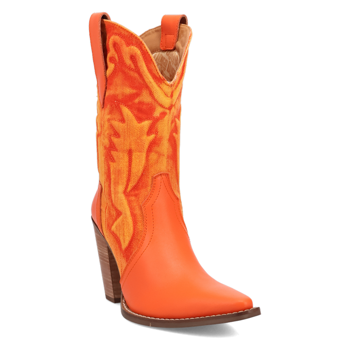Online Exclusive | Dingo | Tipsy Leather Boot in Orange ***PREORDER