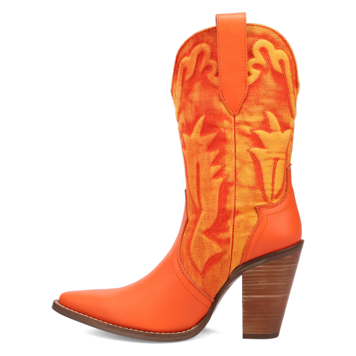 Online Exclusive | Dingo | Tipsy Leather Boot in Orange ***PREORDER