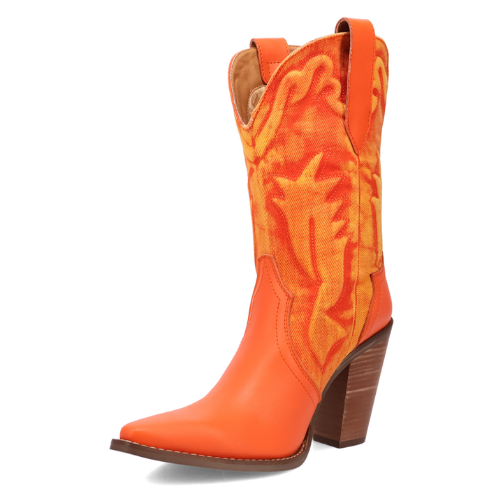 Online Exclusive | Dingo | Tipsy Leather Boot in Orange ***PREORDER