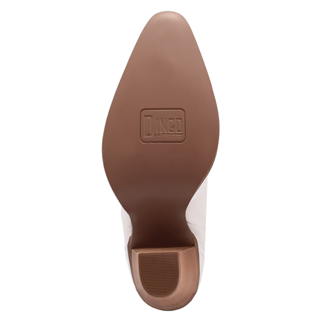 Online Exclusive | Dingo | Tipsy Leather Boot in White ***PREORDER