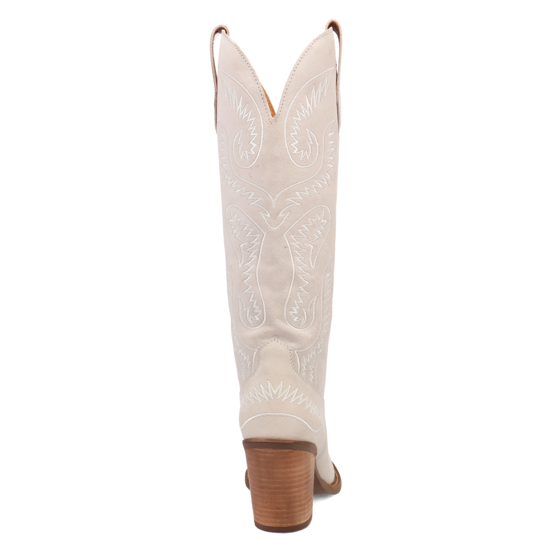 Online Exclusive | Dingo | Evita Leather Boot in White *** PREORDER
