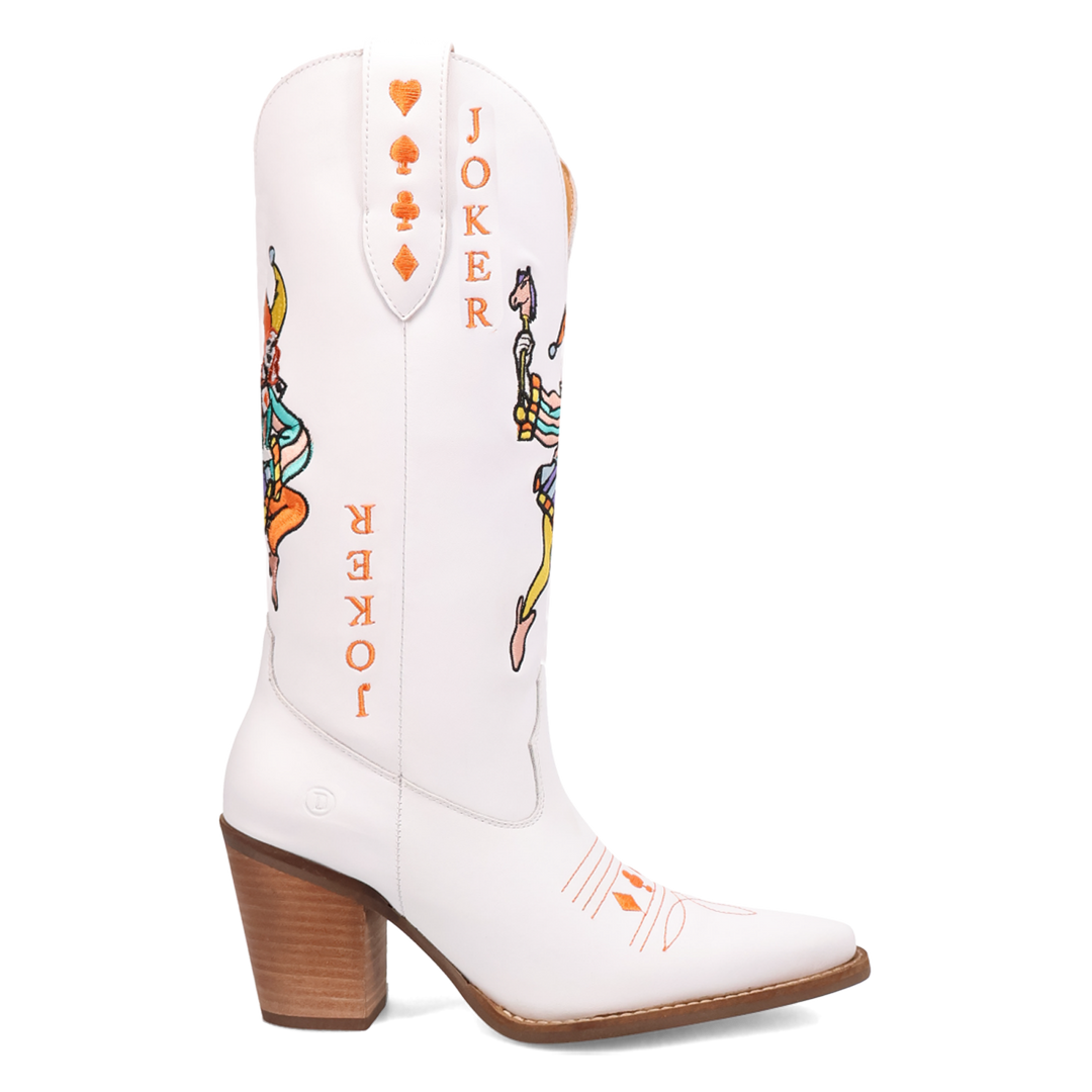 Online Exclusive | Dingo | Joker Leather Boot in White *** PREORDER