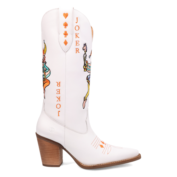 Online Exclusive | Dingo | Joker Leather Boot in White *** PREORDER