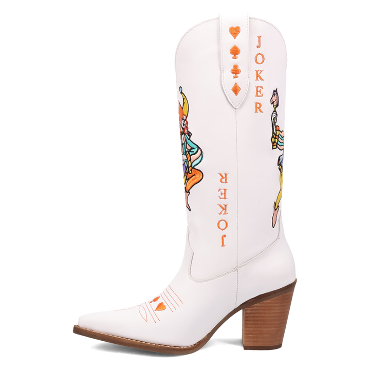 Online Exclusive | Dingo | Joker Leather Boot in White *** PREORDER