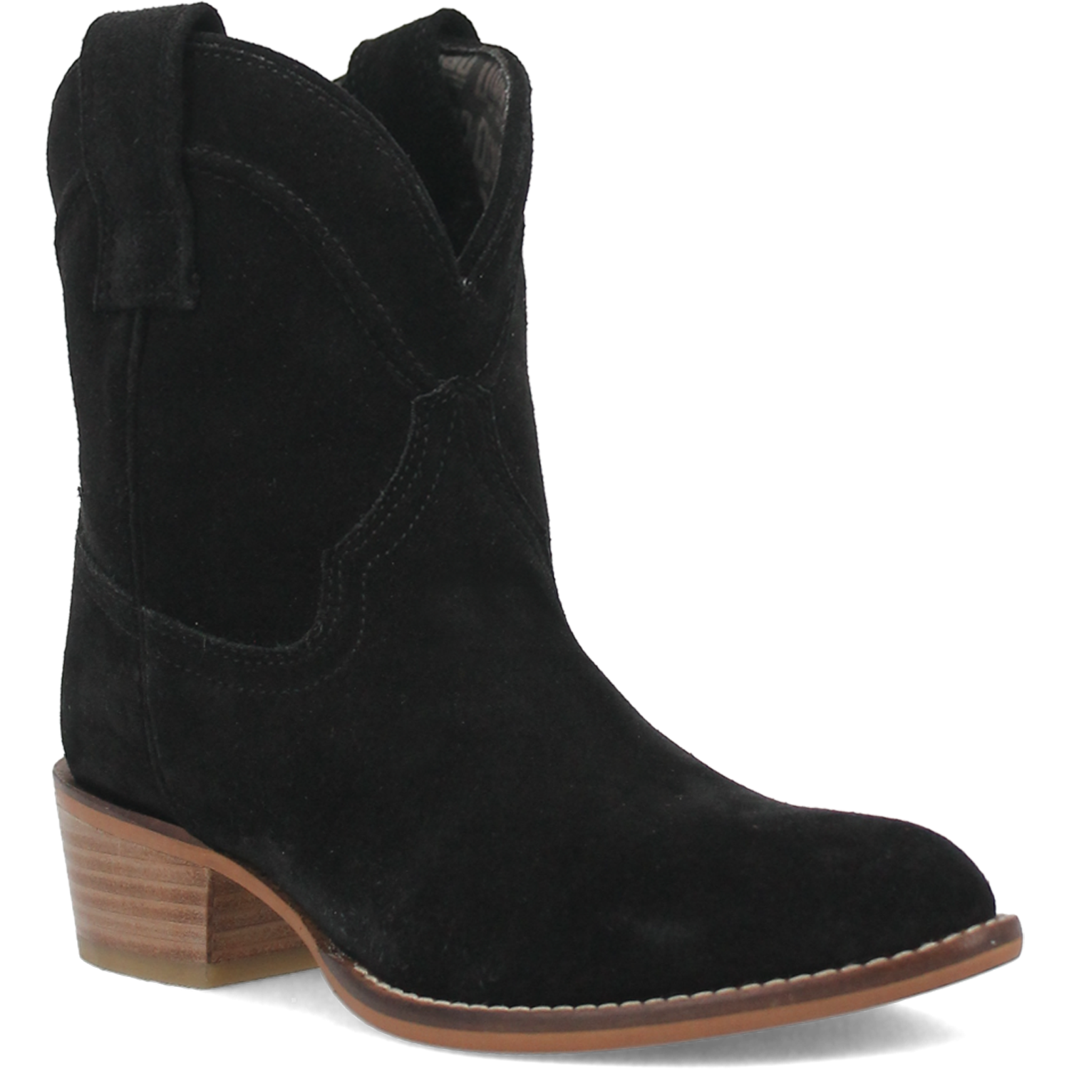 Online Exclusive | Dingo | Tumbleweed Suede Leather Bootie in Black **PREORDER