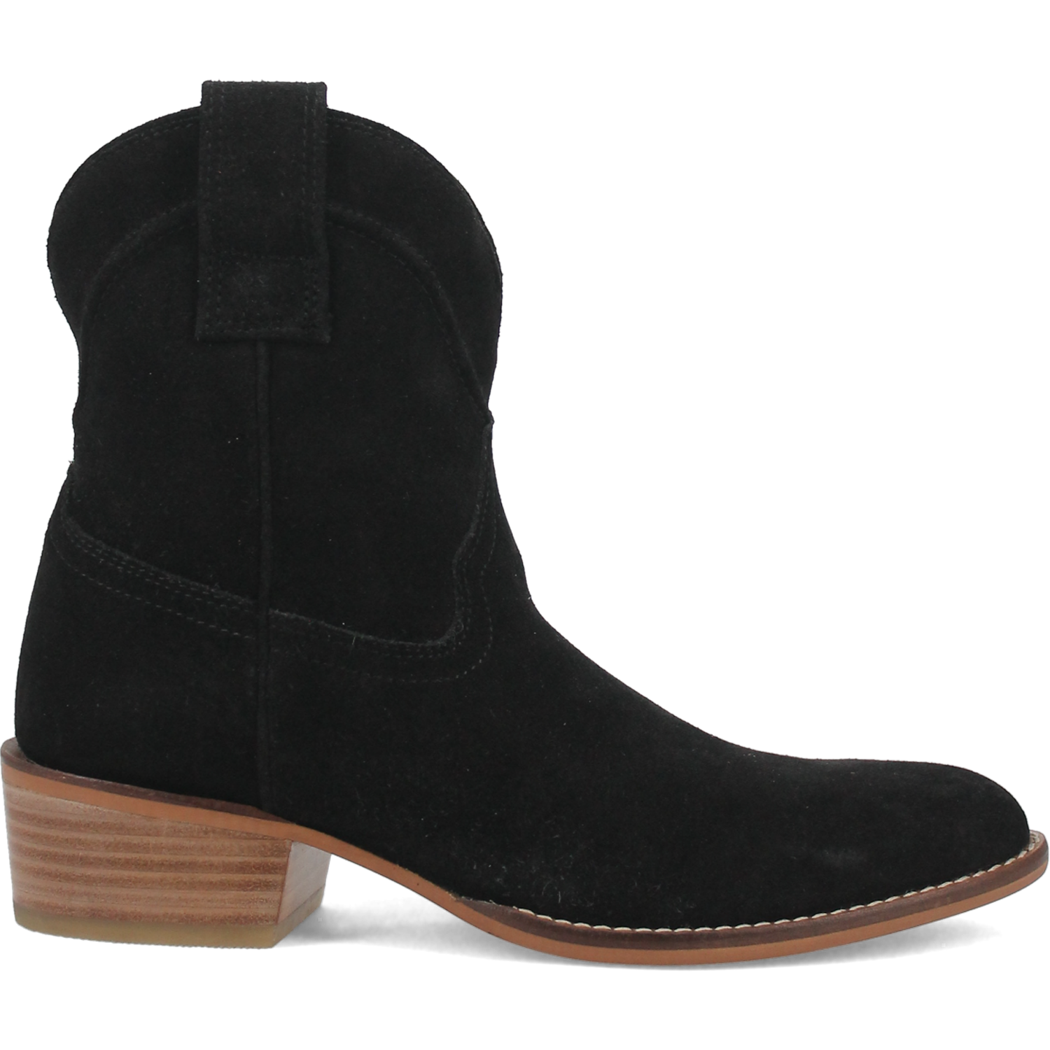 Online Exclusive | Dingo | Tumbleweed Suede Leather Bootie in Black **PREORDER