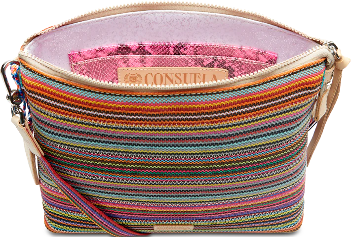 Women's Rainbow Striped Crossbody Bag