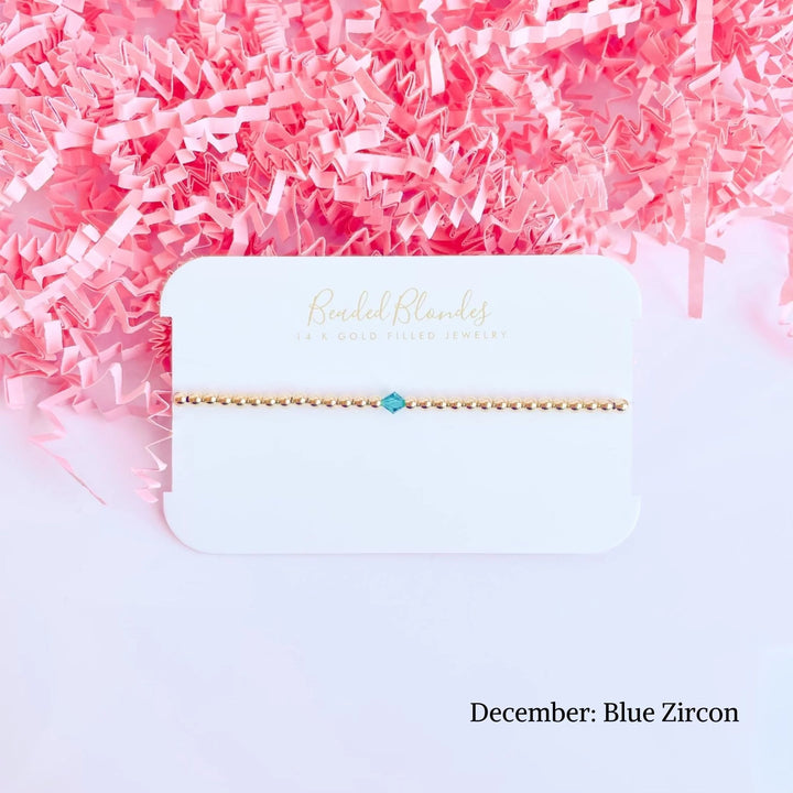 Beaded Blondes | Birthstone Swarovski Crystal Bracelet - Giddy Up Glamour Boutique