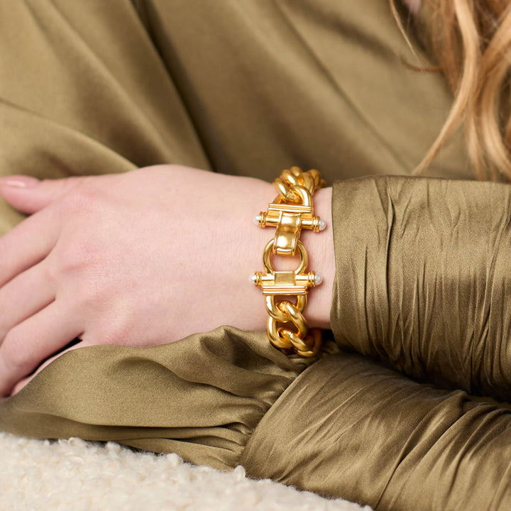 Julie Vos | Dolce Link Pearl Bracelet in Gold