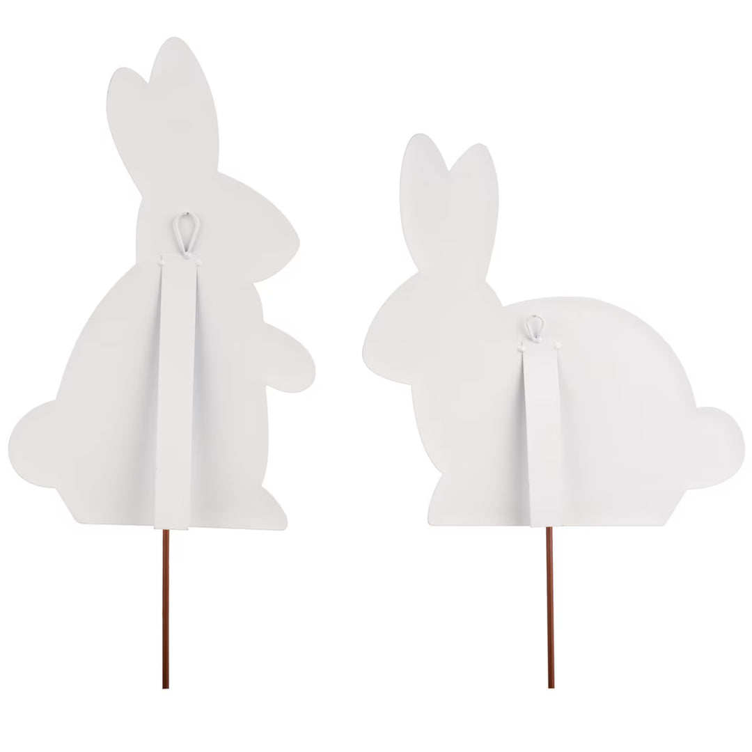 The Round Top Collection | Bowtiful Bunnies Garden Stakes in Multiple Color Options