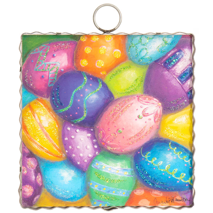 The Round Top Collection | Mini Gallery Art Hamilton Egg Collage in Multicolor