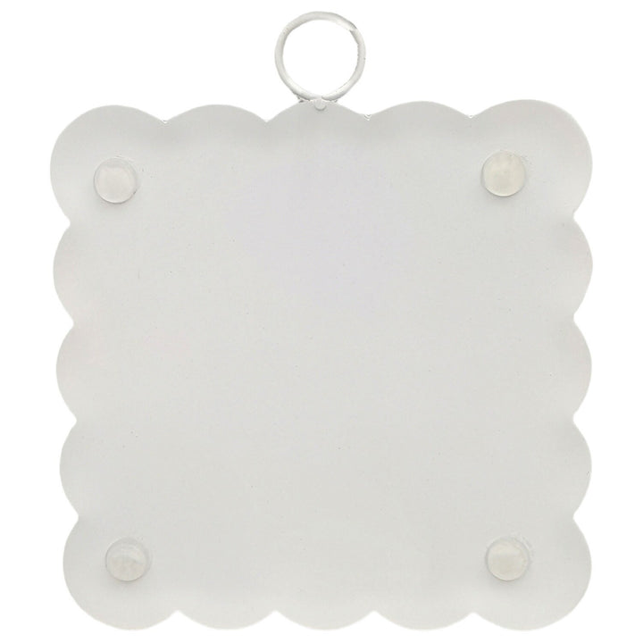 The Round Top Collection | Mini Gallery Scalloped Edge Boxwood Bunny in Blue